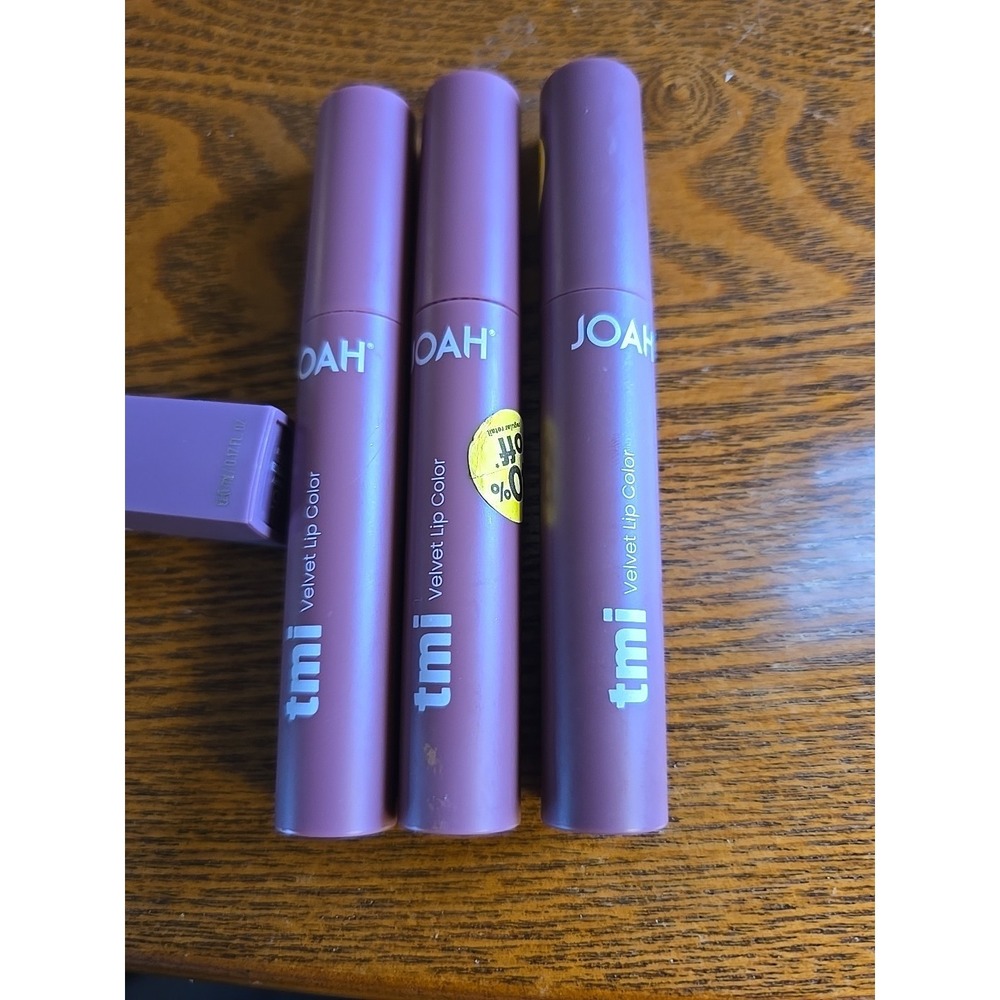 Lot Of 3‎ JOAH BY KISS Velvet Lip Color LIQUID LIPSTICK - JVLL08 Tip Toe